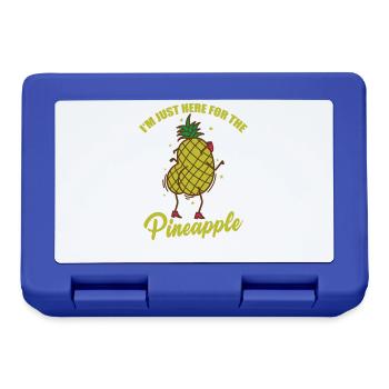I'm just here for the Pineapple Frucht - Brotdose - Royalblau - Vorne