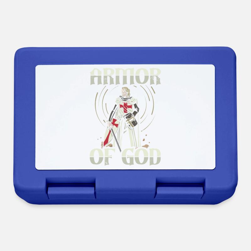 Rüstung Gottes Templer Ritter Christlicher Glaube - Brotdose - Royalblau