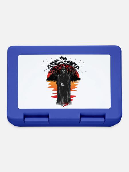 Tod Monster Horror Fantasy Halloween Kreatur - Brotdose - Royalblau