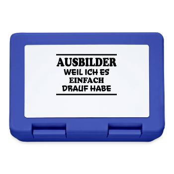 Ausbilder Spruch Beruf Lustiges Ausbilder Geschenk - Brotdose - Royalblau - Vorne