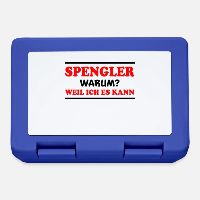 Spengler Spruch Beruf Lustiges Spengler Geschenk - Brotdose - Royalblau