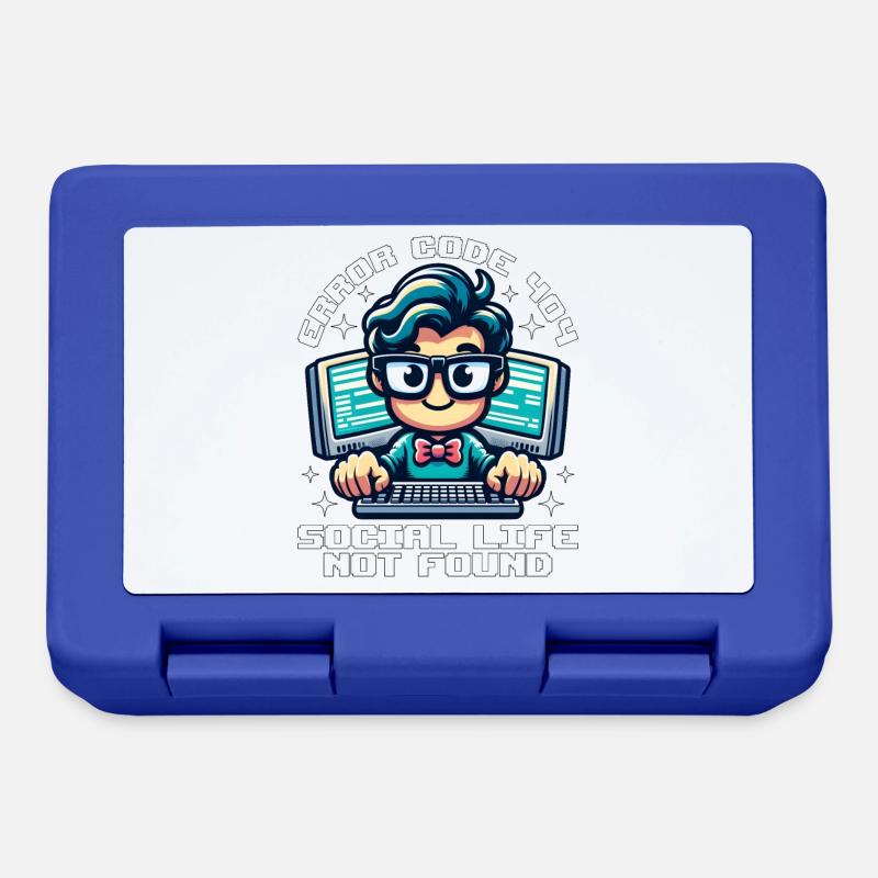 ERROR CODE 404 SOCIAL LIFE NOT FOUND - Lunchbox - royal blue