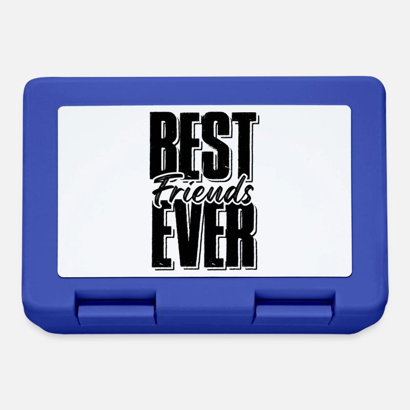beste freunde - Brotdose - Royalblau