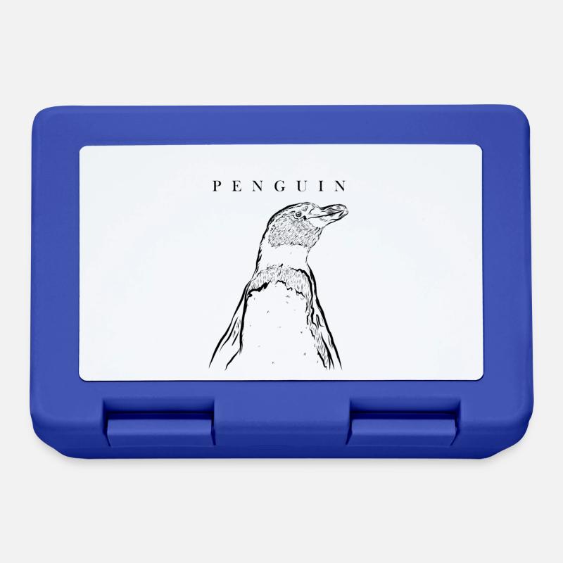 Seevogel Königspinguin Kaiserpinguin Pinguin - Brotdose - Royalblau