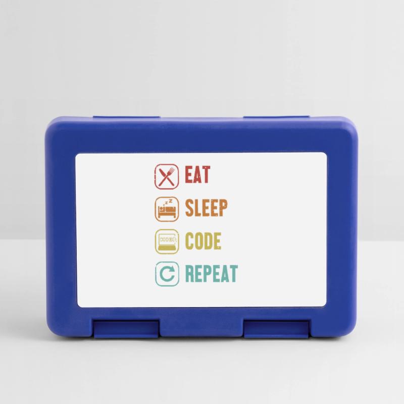 Eat Sleep Code Repeat Software Engineer Coder Boîte à goûter