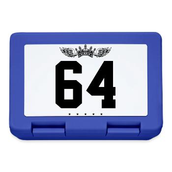 64 Couronne numérique - Boîte à goûter - bleu royal - Devant