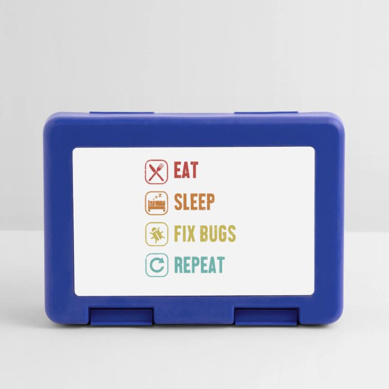 Eat Sleep Fix Bugs Repeat Coder Engineer Software Lunchbox