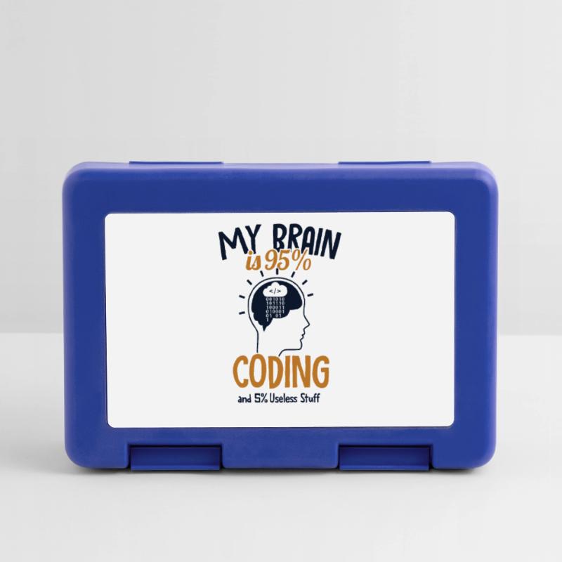 My Brain is 95% Coding Softwareingenieur Coder Brotdose