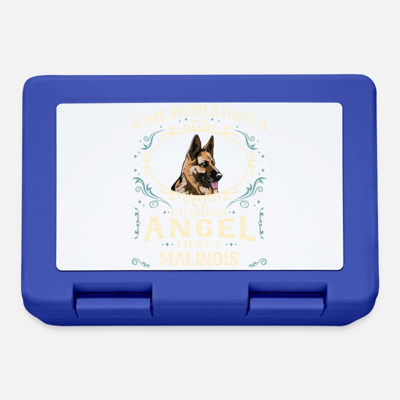 Malinois Hund - Brotdose - Royalblau