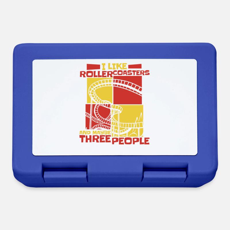 Roller Coaster Roller Coasters Amusement Park - Lunchbox - royal blue