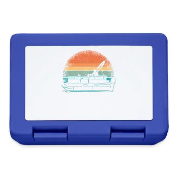 Pontoon Boat Captain Pontoon Boats - Lunchbox - royal blue - Front