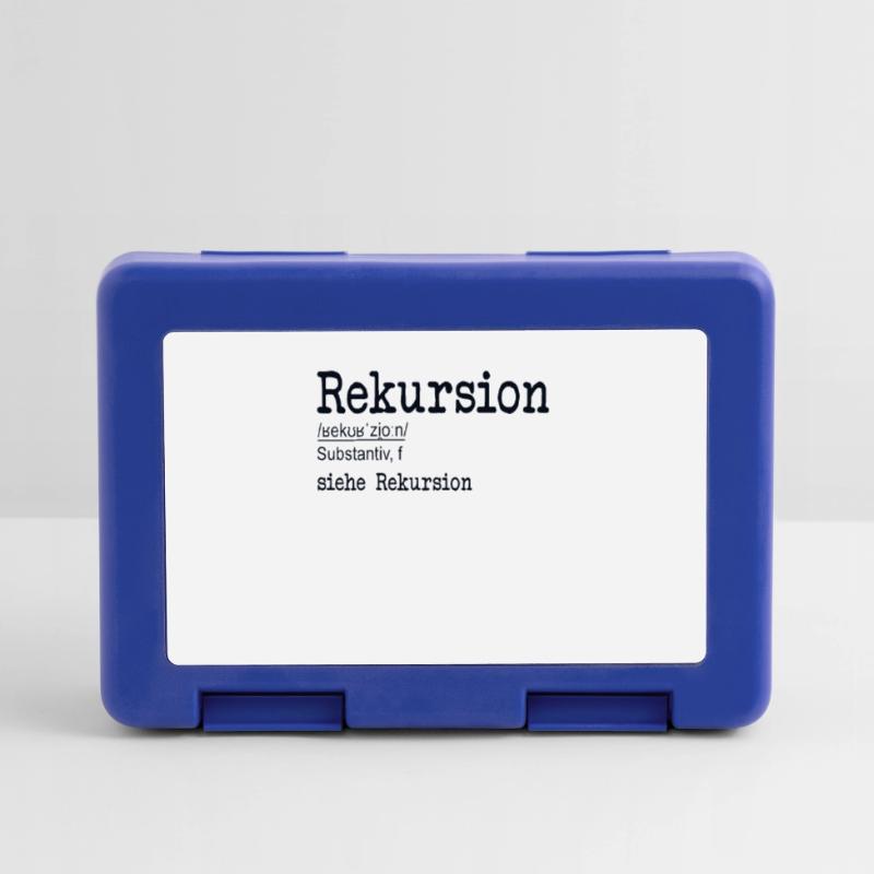 Rekursion Definition Softwareentwickler Coder Brotdose