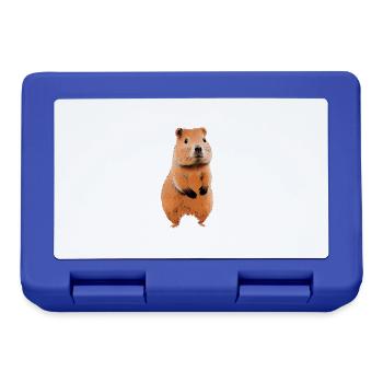 Capybara Wasserschwein Capybaras - Brotdose - Royalblau - Vorne
