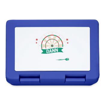 Dart Darts Dartspieler Dartsport - Brotdose - Royalblau - Vorne