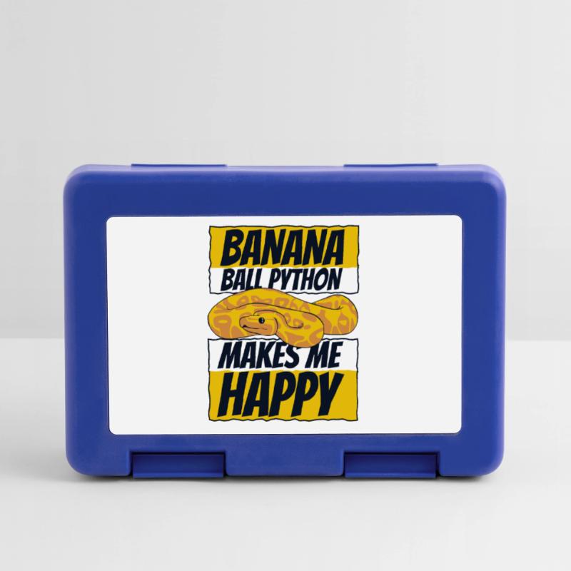 Makes Me Happy Snake Python Banana Ball Python Lunchbox