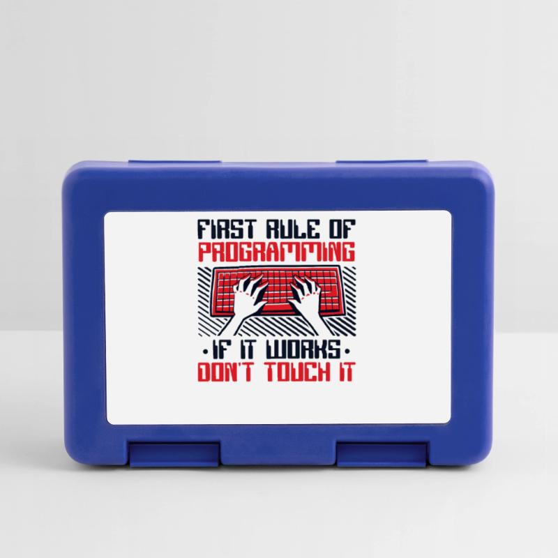 If It Works Don't Touch It Developer Coder Lunchbox