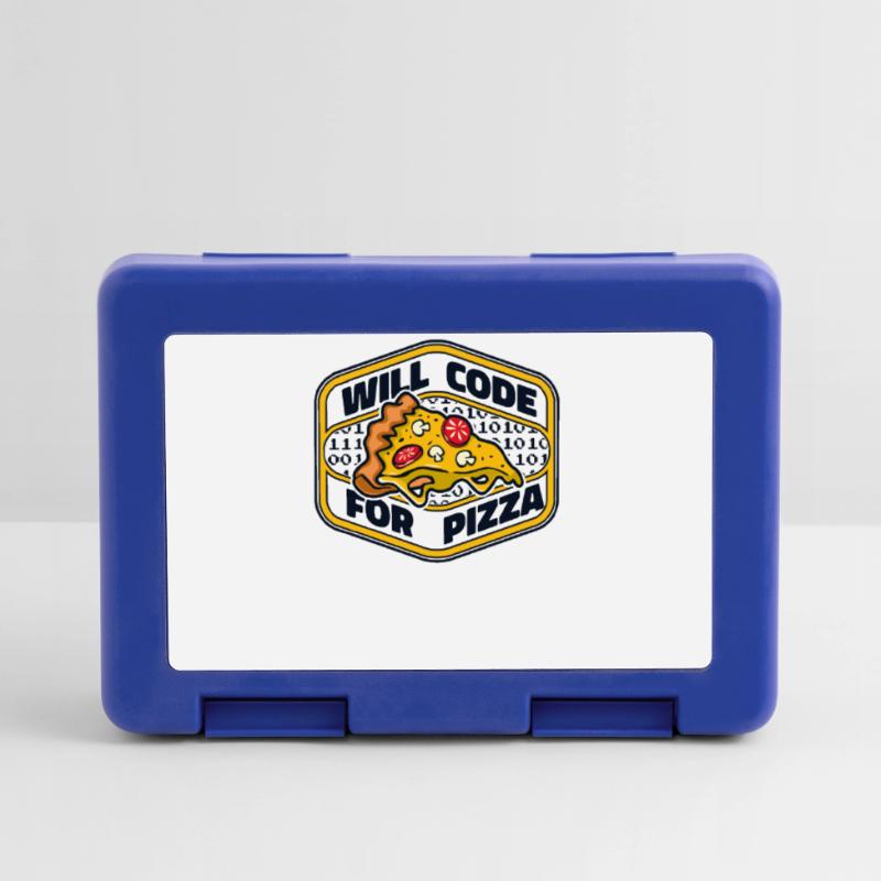 Will Code For Pizza Developer Coder Programmierer Brotdose