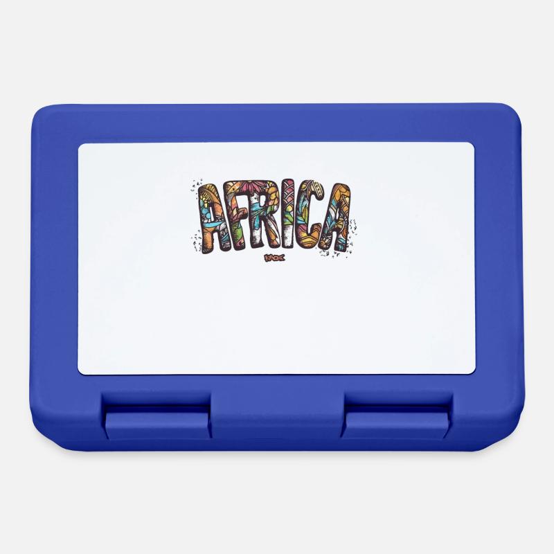 Afrika - Brotdose - Royalblau