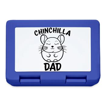 Chinchilla Saying Dad Funny Chinchilla Gift - Lunchbox - royal blue - Front