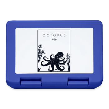 Octopus Chinese Hanzi Cephalopoda Octopodes - Lunchbox - royal blue - Front