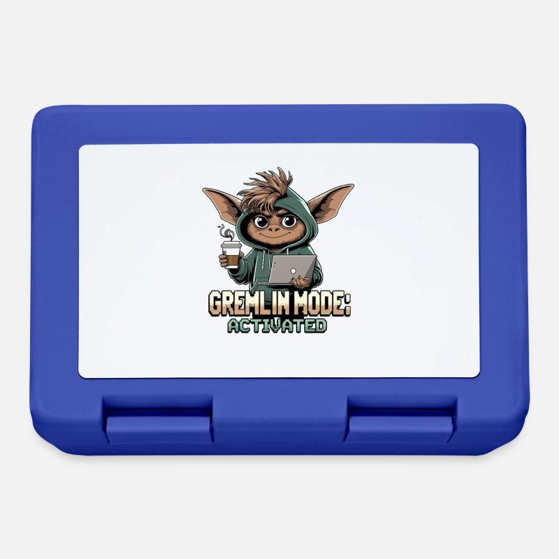 Mode Gremlin activé - Thème Gremlin amusant - Boîte à goûter - bleu royal
