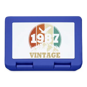 Vintage 1987 - Lunchbox - royal blue - Front