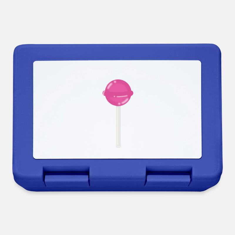 Pinker Lollipop - Brotdose - Royalblau