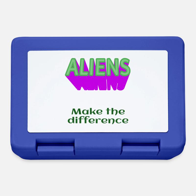 ALIENS Aliens make the difference ohne Alien - Brotdose - Royalblau