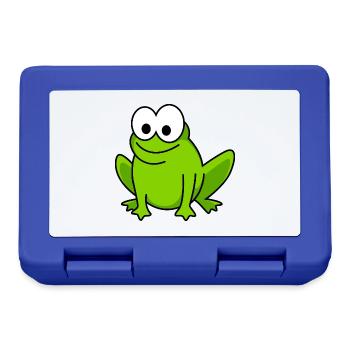 Frog Comic Animal - Lunchbox - royal blue - Front