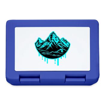Berge Symbol Mountains - Lunchbox - royal blue - Front