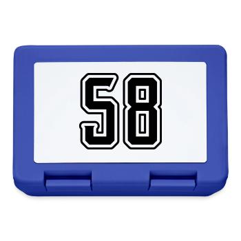 58 number symbol - Lunchbox - royal blue - Front