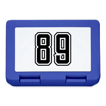 89 Number Symbol - Lunchbox - royal blue - Front