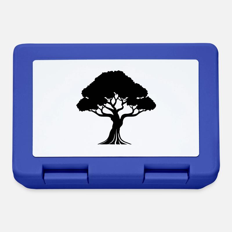Baum Symbol Silhouette - Brotdose - Royalblau