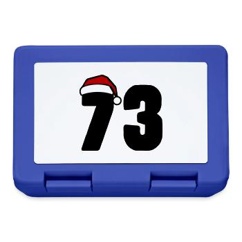 73 Numéro Noël - Boîte à goûter - bleu royal - Devant