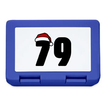 79 Number Christmas - Lunchbox - royal blue - Front