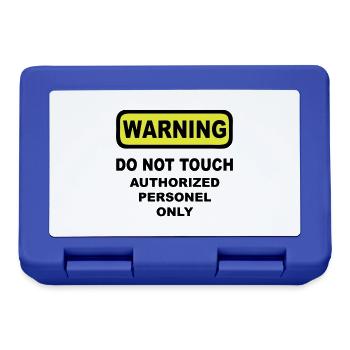 warning humor - Lunchbox - royal blue - Front
