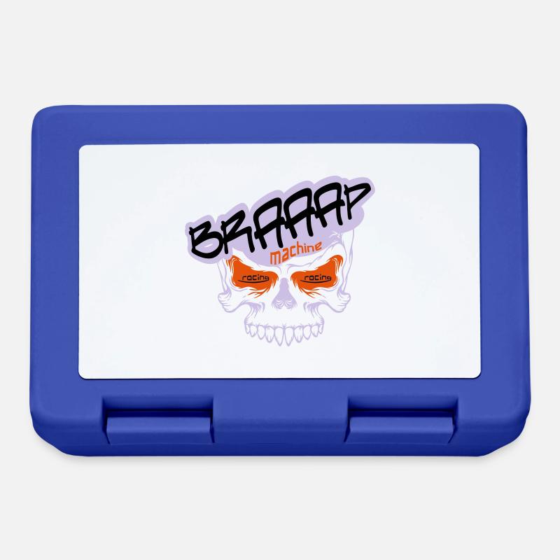 Braaap BIG Skull - Brotdose - Royalblau