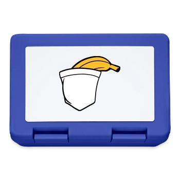 banana fruit funny healthy eating hunger delicious - Lunchbox - royal blue - Front