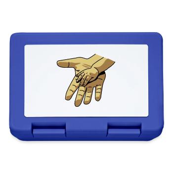 hand_in_hand - Boîte à goûter - bleu royal - Devant