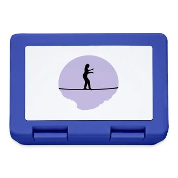 Slackline, Slacklining Frau - Brotdose - Royalblau - Vorne