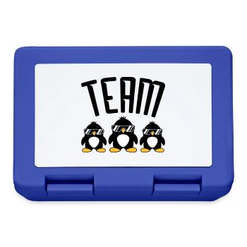 Logo Team Pinguine - Brotdose - Royalblau - Vorne
