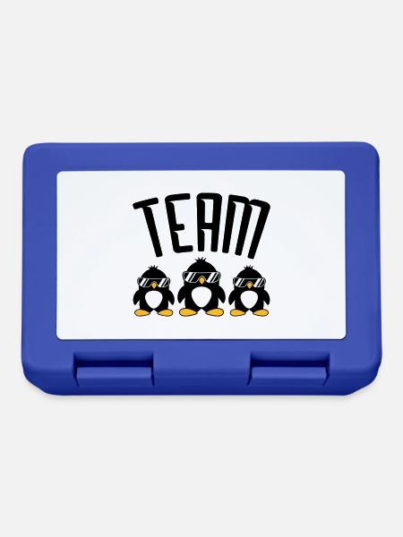 Logo Team Pinguine - Brotdose - Royalblau