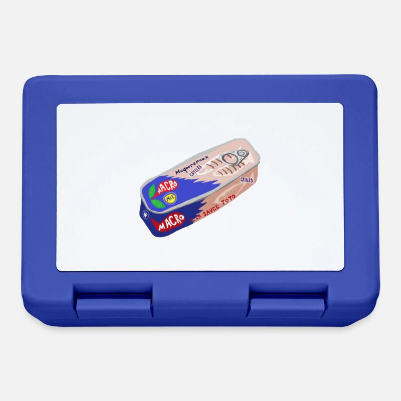 maquereaux - Boîte à goûter - bleu royal