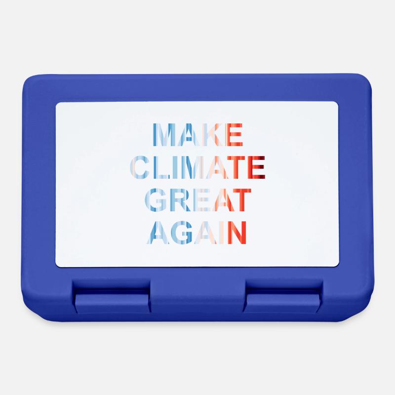 Make climate great again - Brotdose - Royalblau