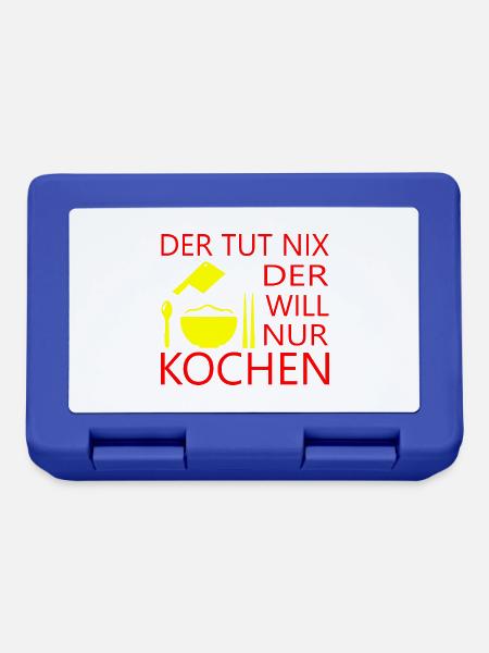 Koch kochen backen - Brotdose - Royalblau