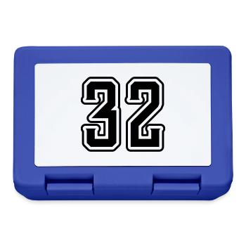32 number symbol - Lunchbox - royal blue - Front