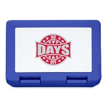 no days off quote - Lunchbox - royal blue - Front