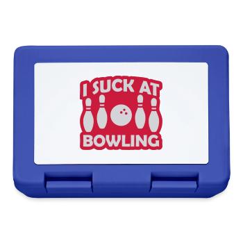 I suck at bowling - Brotdose - Royalblau - Vorne