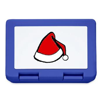 Christmas Hat Santa Claus Christmas Vector - Lunchbox - royal blue - Front