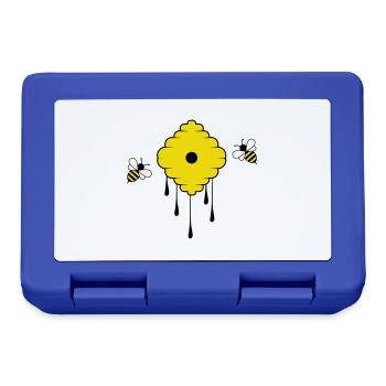 honey bees - Lunchbox - royal blue - Front